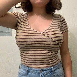 striped crop top